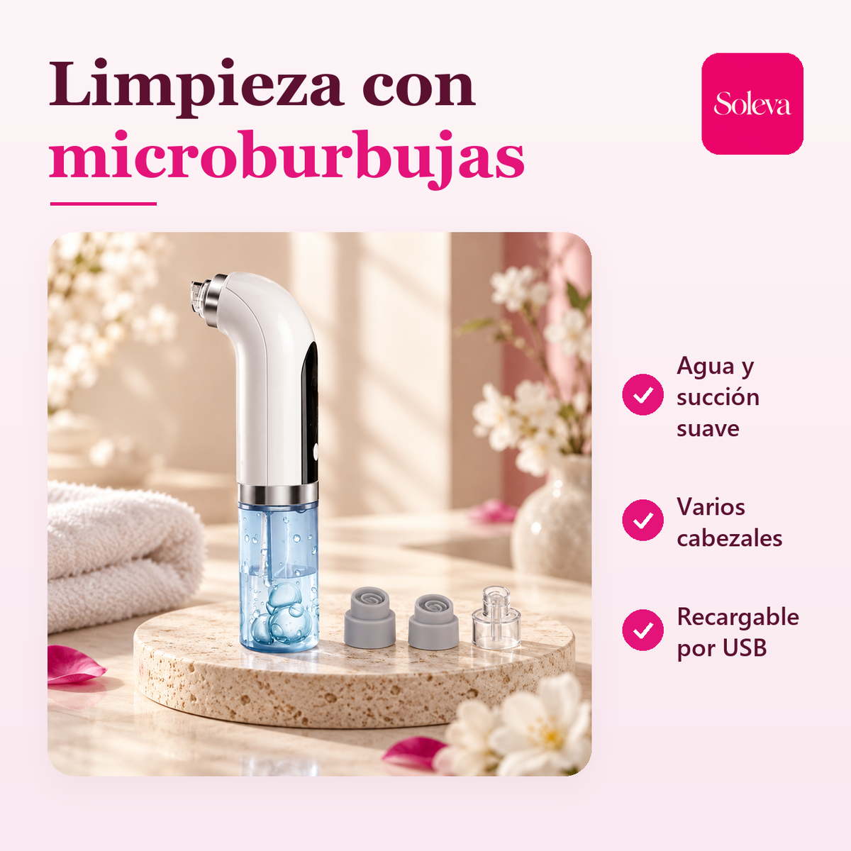 Limpiador Facial de Microburbujas: ventajas