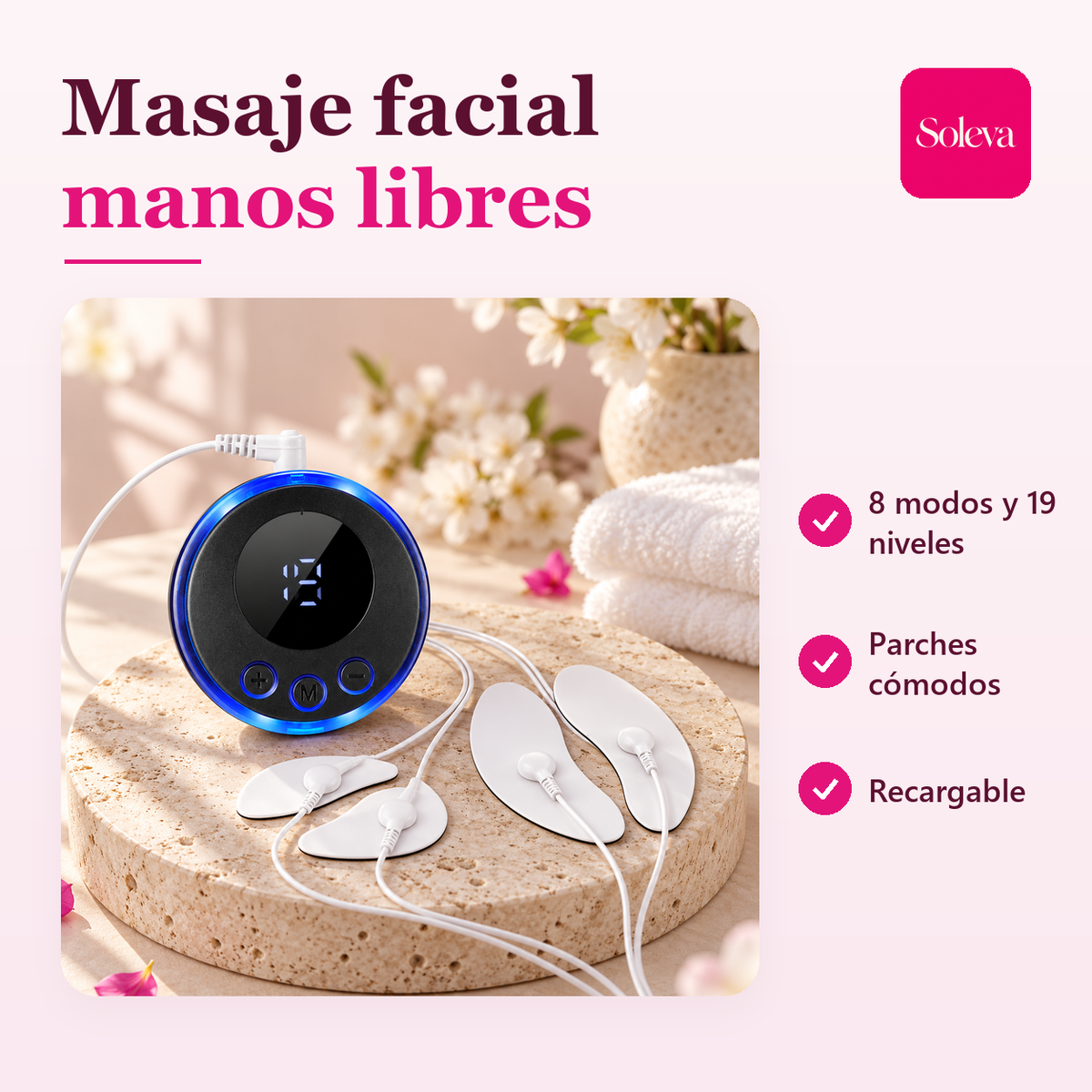Masajeador Facial EMS: ventajas
